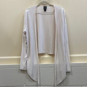 CLARA SUNWOO women’s Large Cream Open Cardigan